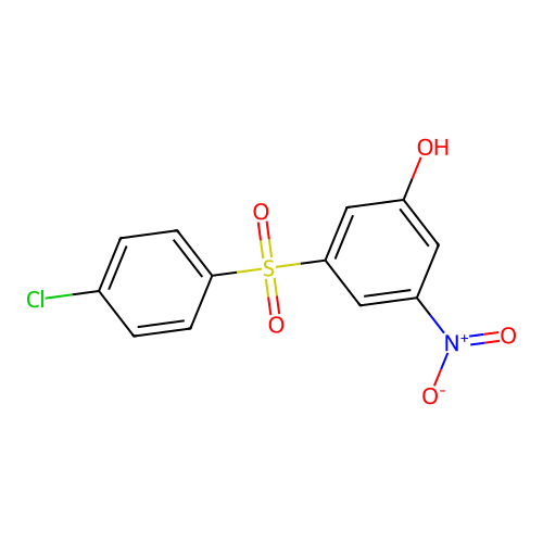 3-[(4-Chlorophenyl)sulfonyl]-5-nitrophenol structure