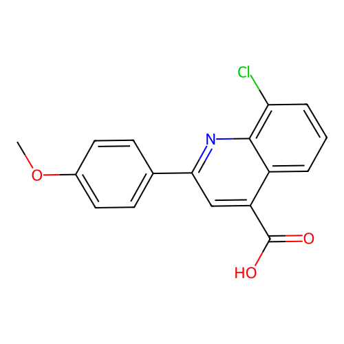 8-Chloro-2-(4-methoxyphenyl)quinoline-4-carboxylic acid structure