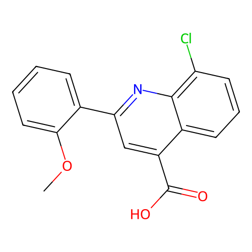8-Chloro-2-(2-methoxyphenyl)quinoline-4-carboxylic acid structure
