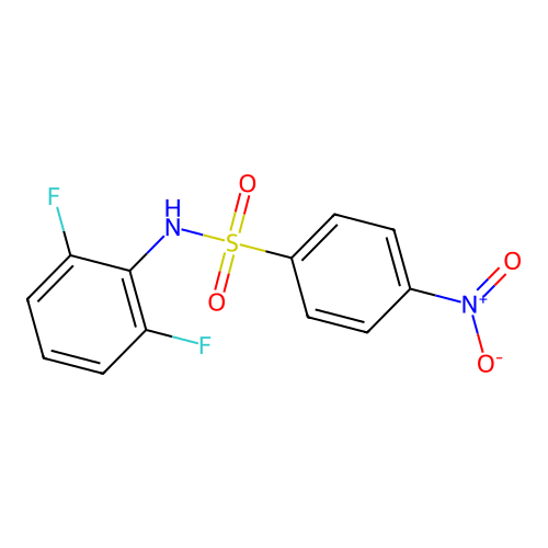 N-(2,6-difluorophenyl)-4-nitrobenzenesulfonamide structure