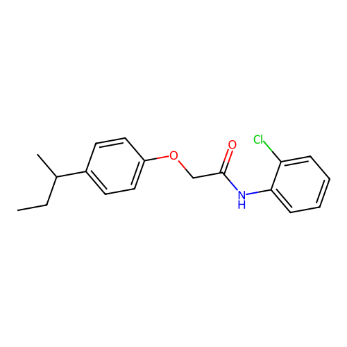 N-(2-Chlorophenyl)-2-[4-(1-methylpropyl)phenoxy]acetamide structure