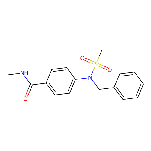 4-[benzyl(methylsulfonyl)amino]-N-methylbenzamide structure