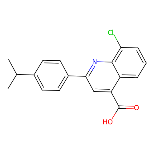 8-Chloro-2-(4-isopropylphenyl)quinoline-4-carboxylic acid structure