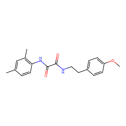 N1-(2,4-dimethylphenyl)-N2-(4-methoxyphenethyl)oxalamide structure
