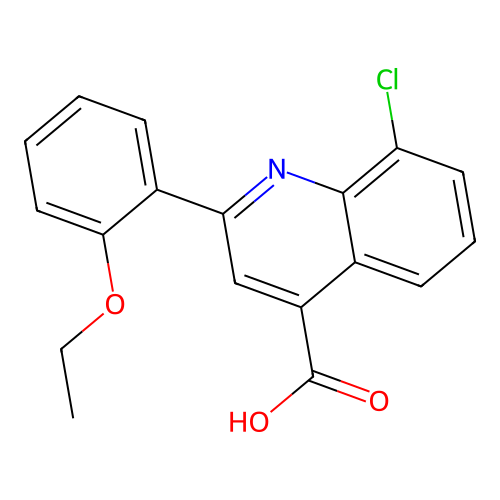 8-Chloro-2-(2-ethoxyphenyl)quinoline-4-carboxylic acid structure