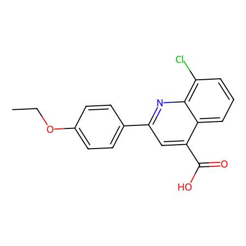 8-Chloro-2-(4-ethoxyphenyl)quinoline-4-carboxylic acid structure