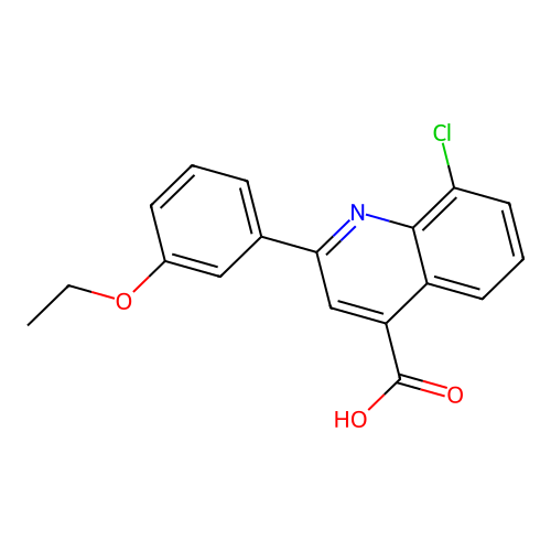 8-Chloro-2-(3-ethoxyphenyl)quinoline-4-carboxylic acid structure