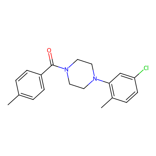 4-(5-Chloro-2-methylphenyl)piperazinyl 4-methylphenyl ketone structure