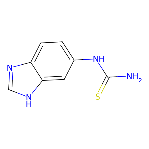 N-(1H-1,3-benzimidazol-5-yl)thiourea structure