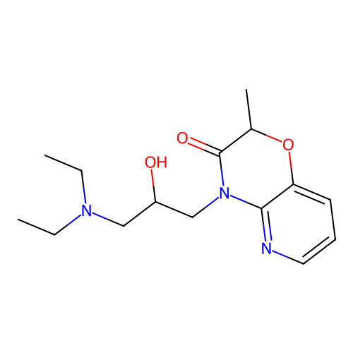 4-(3-(Diethylamino)-2-hydroxypropyl)-2-methyl-2H-pyrido(3,2-b)-1,4-oxazin-3(4H)-one structure