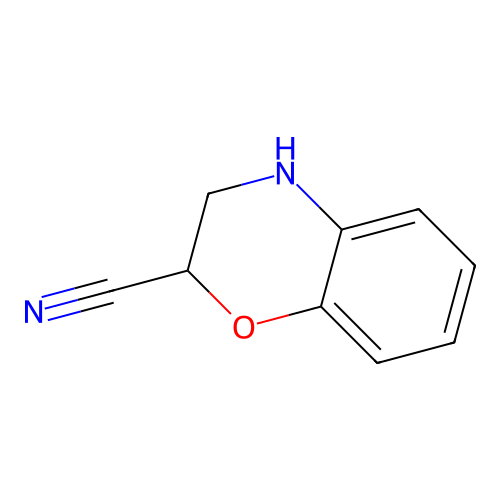 3,4-dihydro-2H-1,4-benzoxazine-2-carbonitrile structure