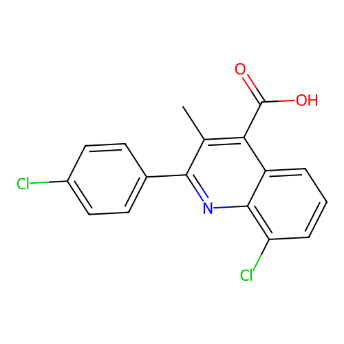 8-Chloro-2-(4-chlorophenyl)-3-methylquinoline-4-carboxylic acid structure