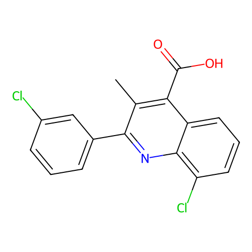 8-Chloro-2-(3-chlorophenyl)-3-methylquinoline-4-carboxylic acid structure