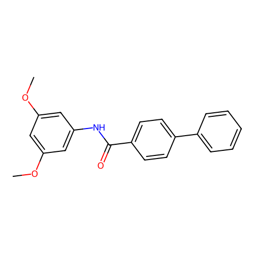 N-(3,5-dimethoxyphenyl)biphenyl-4-carboxamide structure