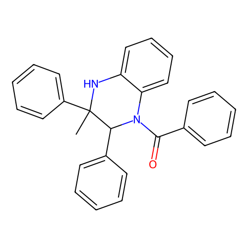 (3-Methyl-2,3-diphenyl-2,4-dihydroquinoxalin-1-yl)-phenylmethanone structure