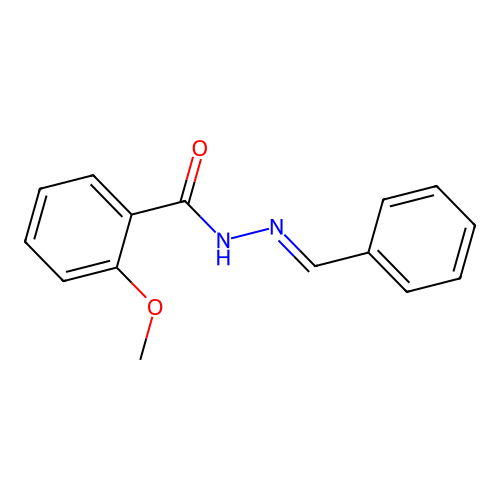 N-(benzylideneamino)-2-methoxybenzamide structure