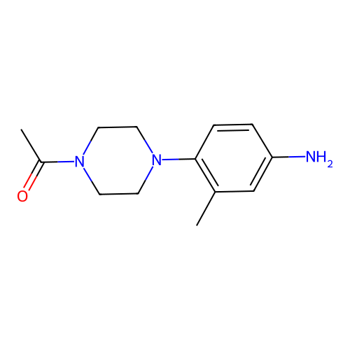 [4-(4-Acetylpiperazin-1-yl)-3-methylphenyl]amine structure