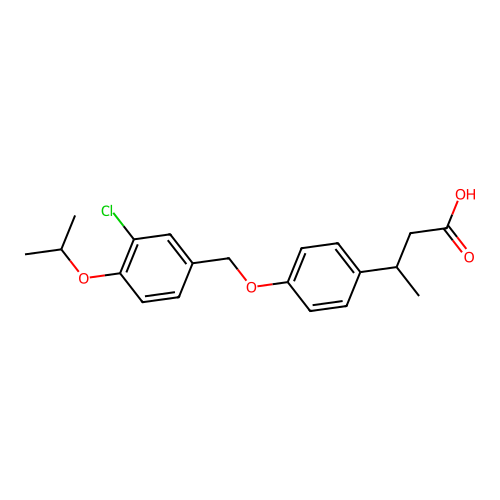 3-(4-((3-Chloro-4-isopropoxybenzyl)oxy)phenyl)butanoic acid structure