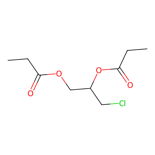 3-Chloropropane-1,2-diyl dipropanoate structure
