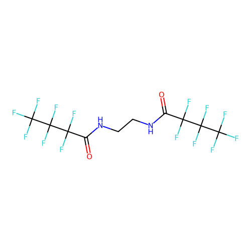 2,2,3,3,4,4,4-heptafluoro-N-[2-(2,2,3,3,4,4,4-heptafluorobutanoylamino)ethyl]butanamide structure