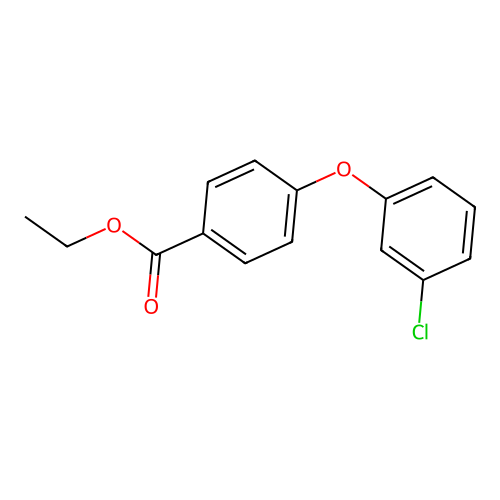 Ethyl 4-(3-chlorophenoxy)benzoate structure