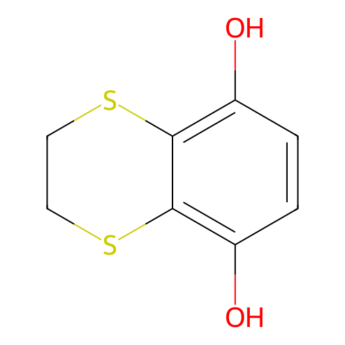 2,3-Dihydro-1,4-benzodithiine-5,8-diol structure