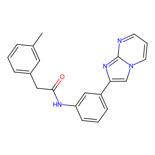 N-(3-(imidazo[1,2-a]pyrimidin-2-yl)phenyl)-2-(m-tolyl)acetamide structure