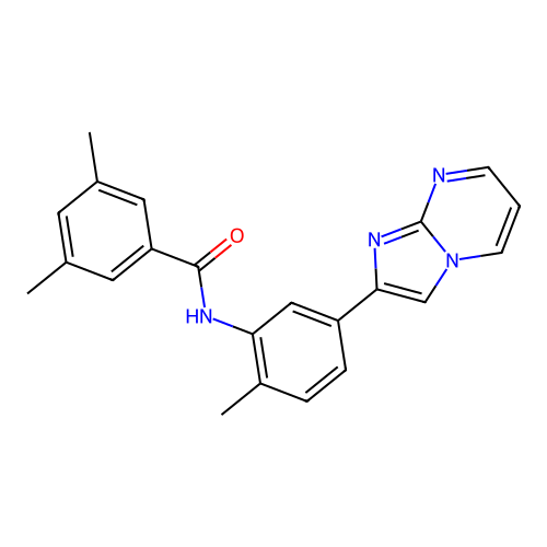N-(5-{imidazo[1,2-a]pyrimidin-2-yl}-2-methylphenyl)-3,5-dimethylbenzamide structure
