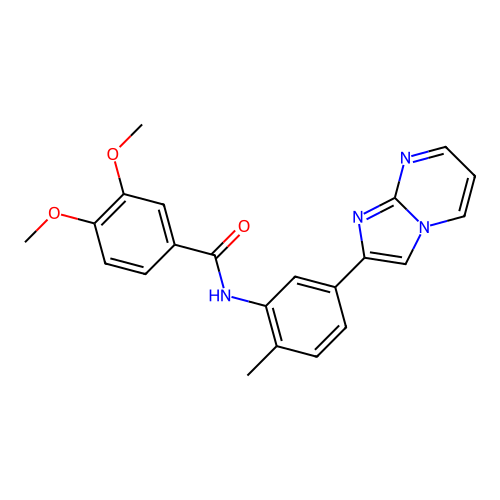 N-(5-(imidazo[1,2-a]pyrimidin-2-yl)-2-methylphenyl)-3,4-dimethoxybenzamide structure