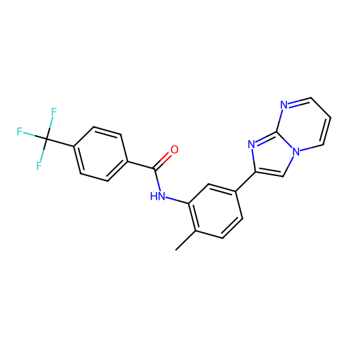 N-(5-{imidazo[1,2-a]pyrimidin-2-yl}-2-methylphenyl)-4-(trifluoromethyl)benzamide structure
