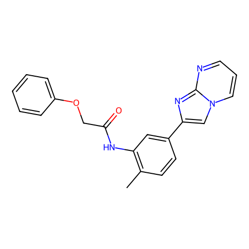 N-(5-imidazo[1,2-a]pyrimidin-2-yl-2-methylphenyl)-2-phenoxyacetamide structure