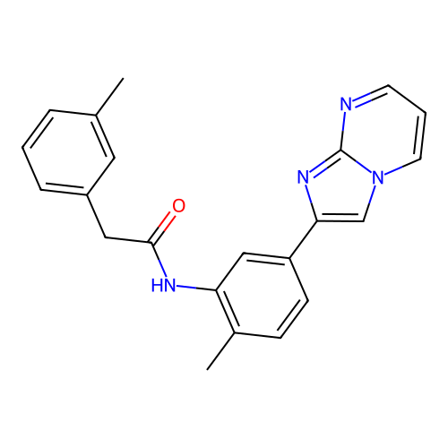 N-(5-(imidazo[1,2-a]pyrimidin-2-yl)-2-methylphenyl)-2-(m-tolyl)acetamide structure