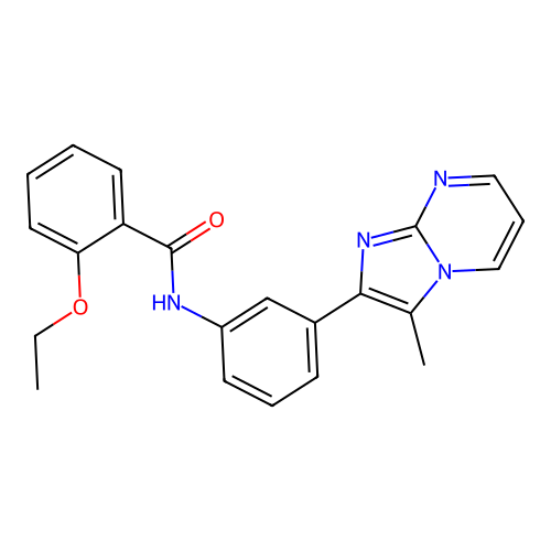 2-ethoxy-N-(3-(3-methylimidazo[1,2-a]pyrimidin-2-yl)phenyl)benzamide structure