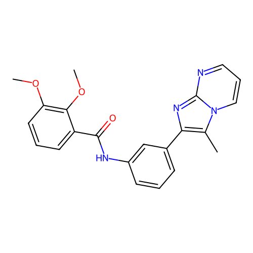 2,3-dimethoxy-N-(3-(3-methylimidazo[1,2-a]pyrimidin-2-yl)phenyl)benzamide structure