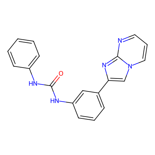 1-(3-Imidazo[1,2-a]pyrimidin-2-ylphenyl)-3-phenylurea structure