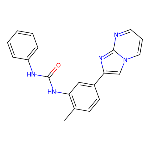 1-(5-(Imidazo[1,2-a]pyrimidin-2-yl)-2-methylphenyl)-3-phenylurea structure