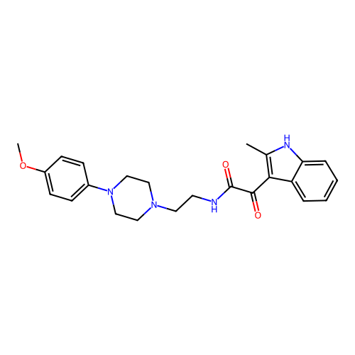 N-(2-(4-(4-methoxyphenyl)piperazin-1-yl)ethyl)-2-(2-methyl-1H-indol-3-yl)-2-oxoacetamide structure