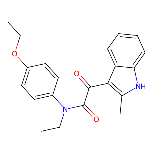 N-(4-ethoxyphenyl)-N-ethyl-2-(2-methyl-1H-indol-3-yl)-2-oxoacetamide structure