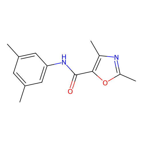 N-(3,5-dimethylphenyl)-2,4-dimethyl-1,3-oxazole-5-carboxamide structure