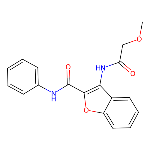 3-(2-methoxyacetamido)-N-phenylbenzofuran-2-carboxamide structure
