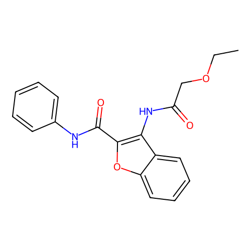3-(2-ethoxyacetamido)-N-phenylbenzofuran-2-carboxamide structure