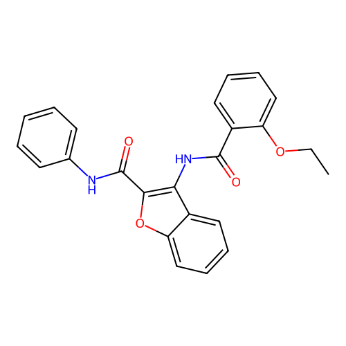 3-(2-ethoxybenzamido)-N-phenylbenzofuran-2-carboxamide structure