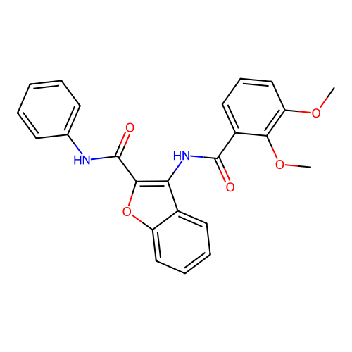 3-(2,3-dimethoxybenzamido)-N-phenylbenzofuran-2-carboxamide structure