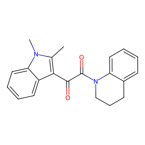 1-(3,4-dihydroquinolin-1(2H)-yl)-2-(1,2-dimethyl-1H-indol-3-yl)ethane-1,2-dione structure