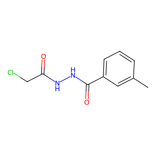 N'-(2-chloroacetyl)-3-methylbenzohydrazide structure