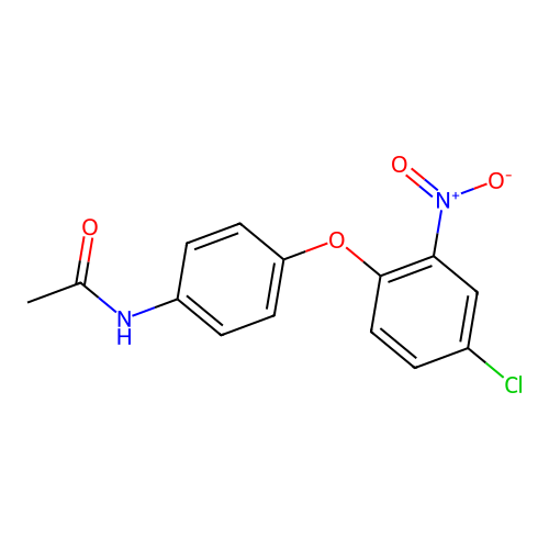 N-[4-(4-Chloro-2-nitro-phenoxy)-phenyl]-acetamide structure