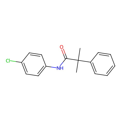 N-(4-chlorophenyl)-2-methyl-2-phenylpropanamide structure