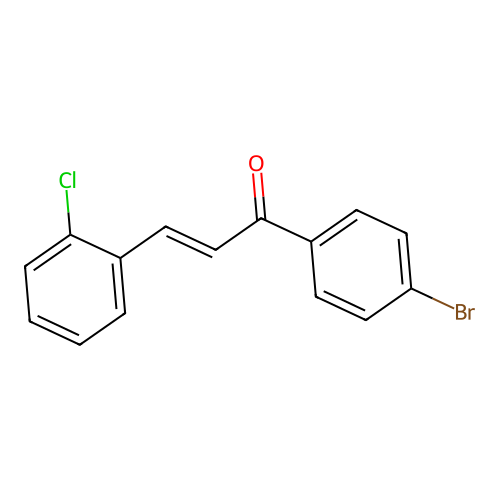 1-(4-Bromophenyl)-3-(2-chlorophenyl)prop-2-en-1-one structure