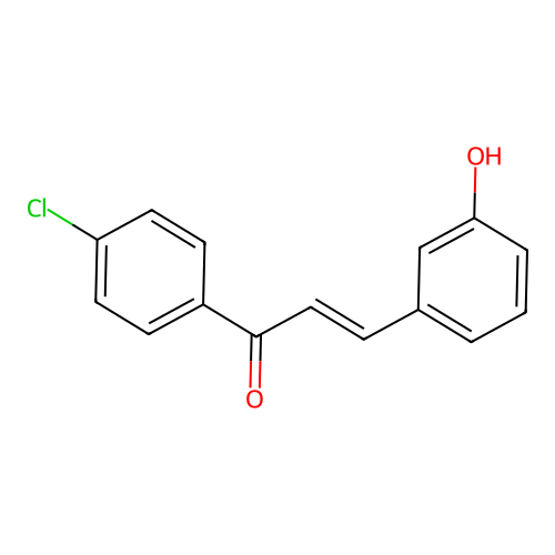 1-(4-Chlorophenyl)-3-(3-hydroxyphenyl)-2-propen-1-one structure