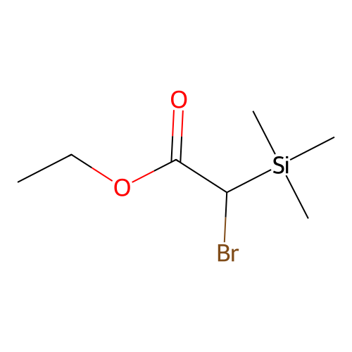 Acetic acid, bromo(trimethylsilyl)-, ethyl ester structure